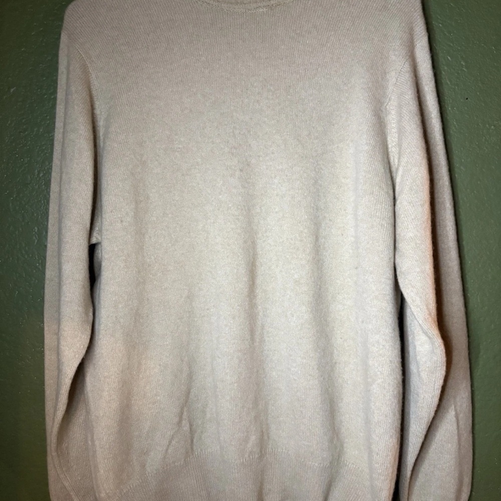 Ballantyne Men's Cream Crewneck Sweater